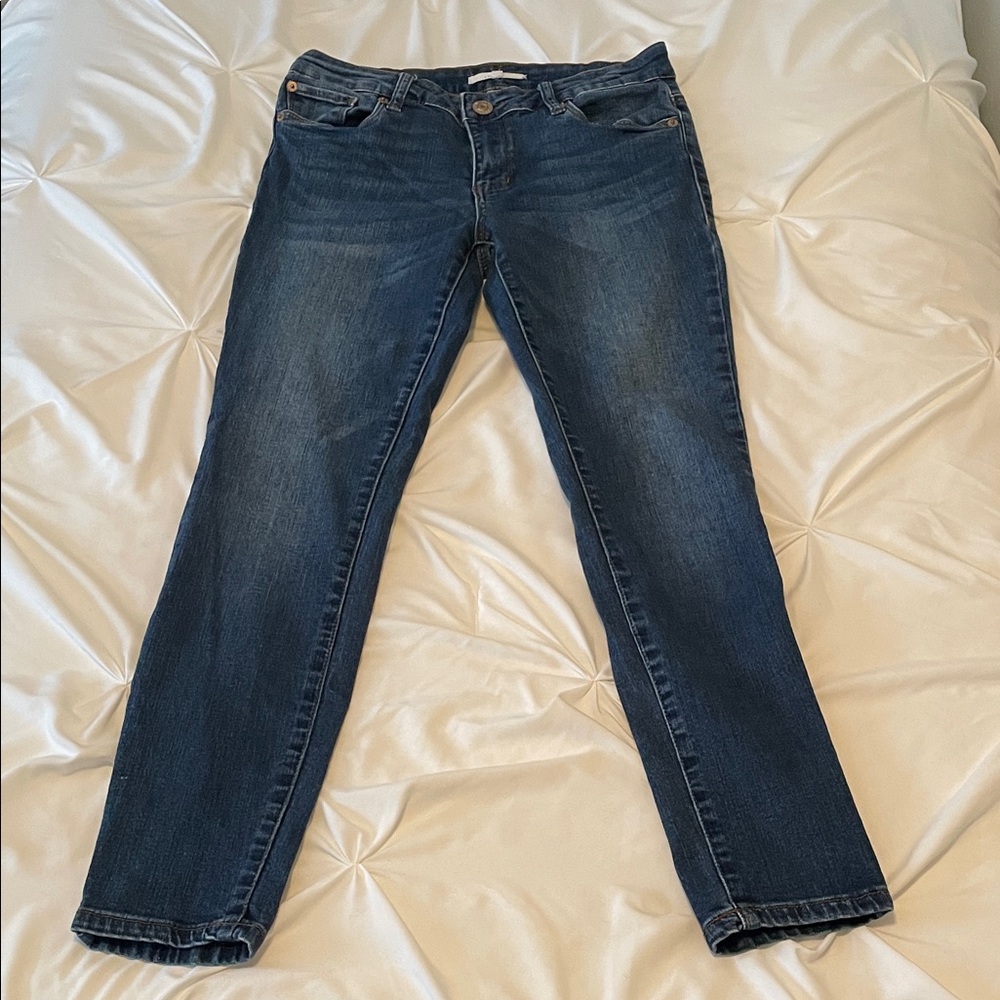 STS Blue Emma Mid Rise Finished Hem Women's Ankle Skinny Jean